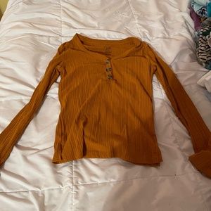 Orange long sleeve top